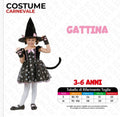 Costume Gattina 3-6 Anni