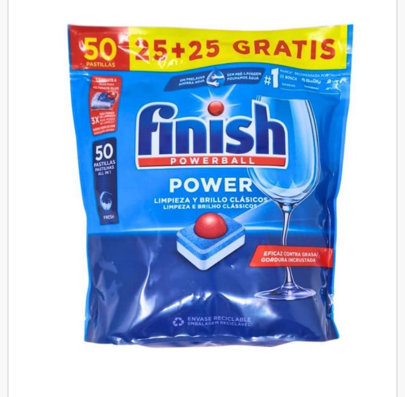 FINISH 50pastiglie per Lavastoviglie Classic