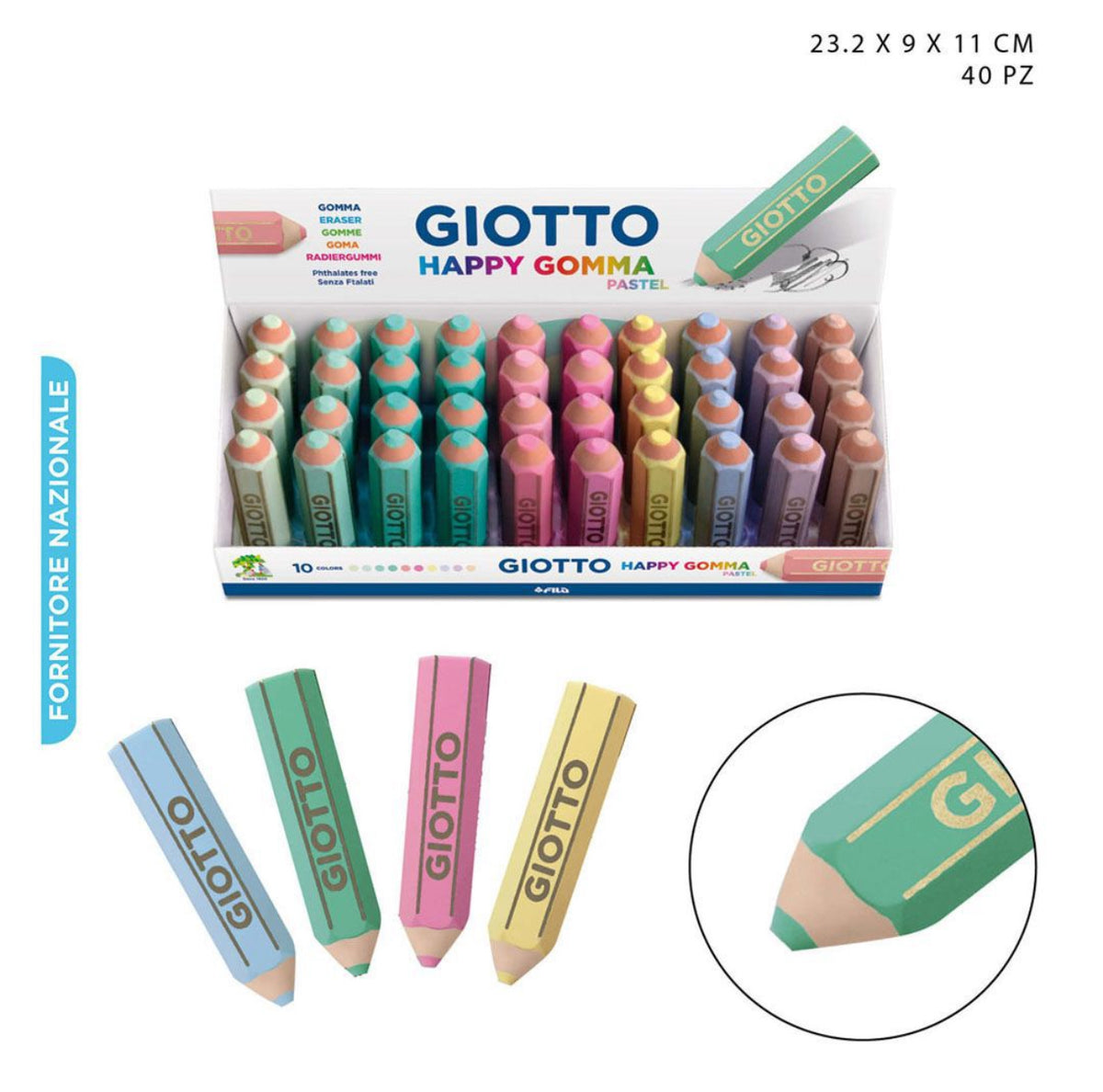 GIOTTO gomma a forma di Matitone