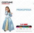 Costume Principessa 3-6 Anni