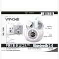 Auricolari Wireless Bluetooth 5.4 con Indicatore di % Batteria