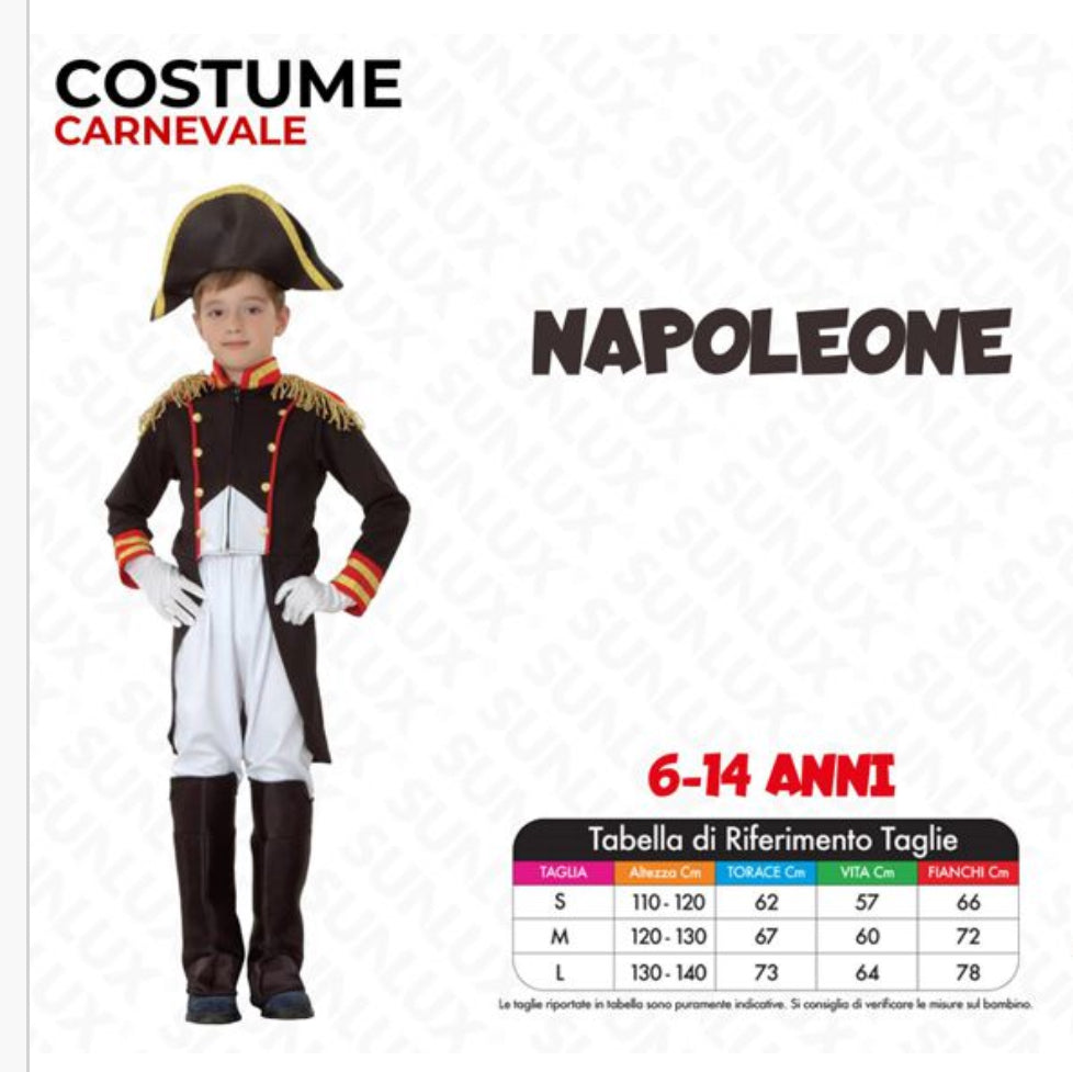 Costume Napoleone 6-14 anni