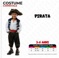 Costume Pirata 3-6 Anni