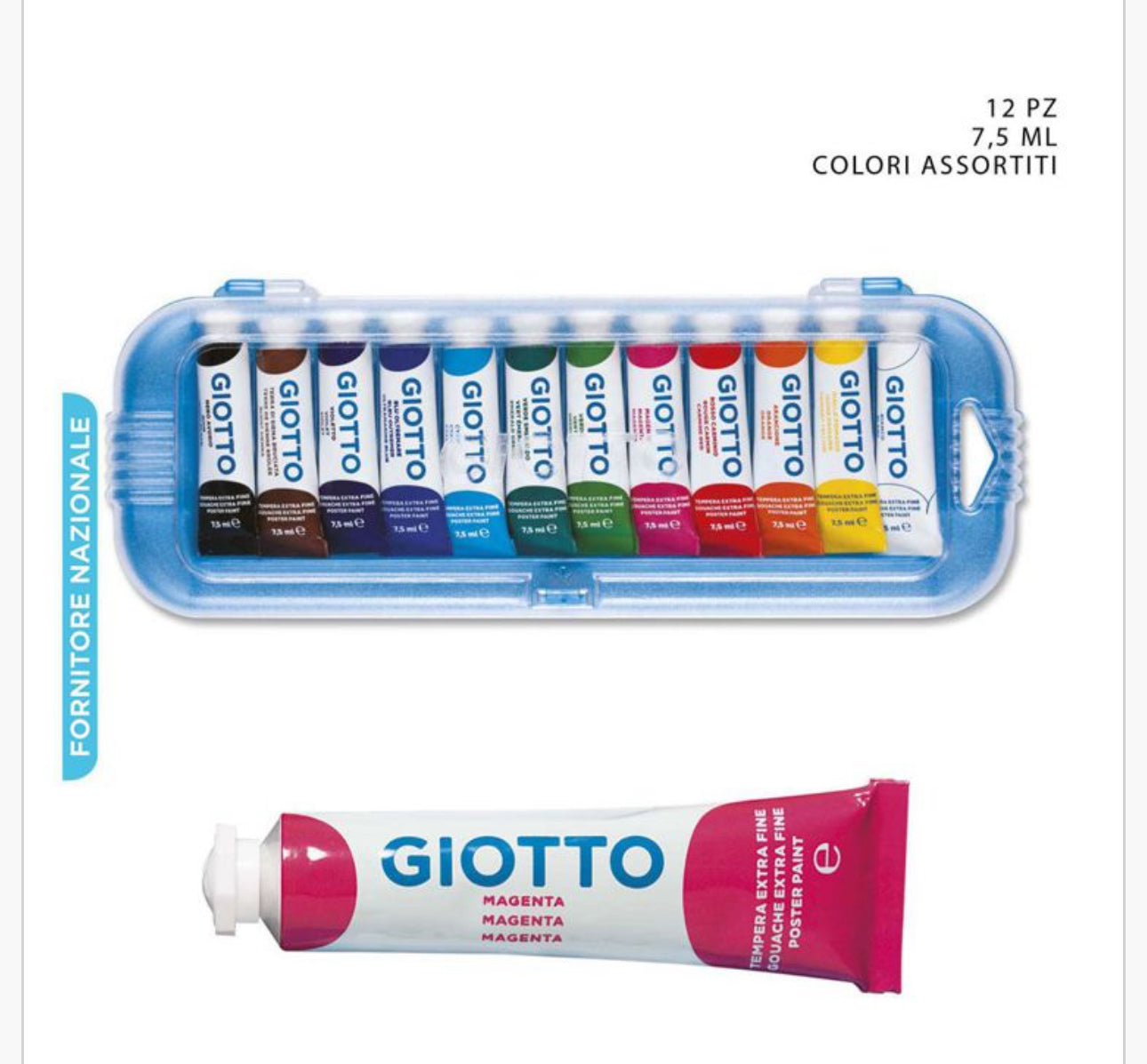 Giotto Tempera 7.5ml 12pz