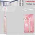 Spazzolino Elettrico Bianco/Rosa + 2 testine