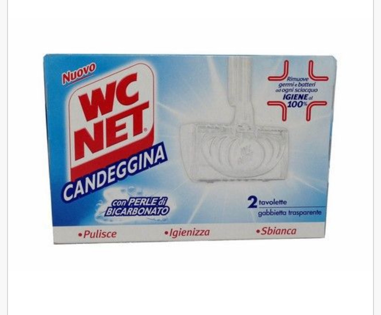 WC NET Tavoletta 2pz con Candeggina