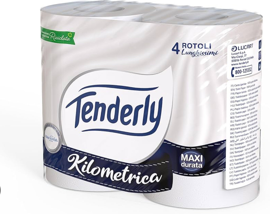 Tenderly Kilometrica carta igienica 4 Rotoloni
