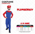 Costume Mario 6-14 anni