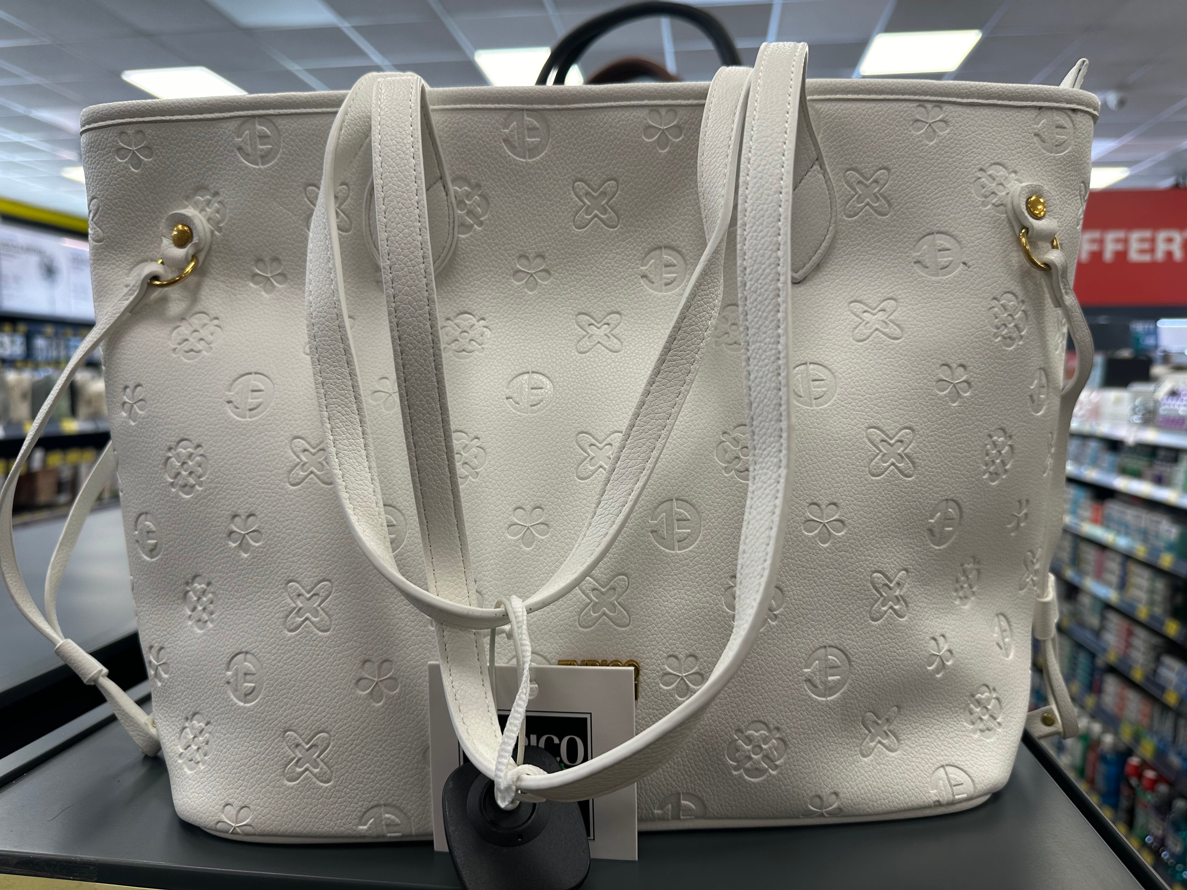 Borsa Enrico Coveri Bianco/Nero