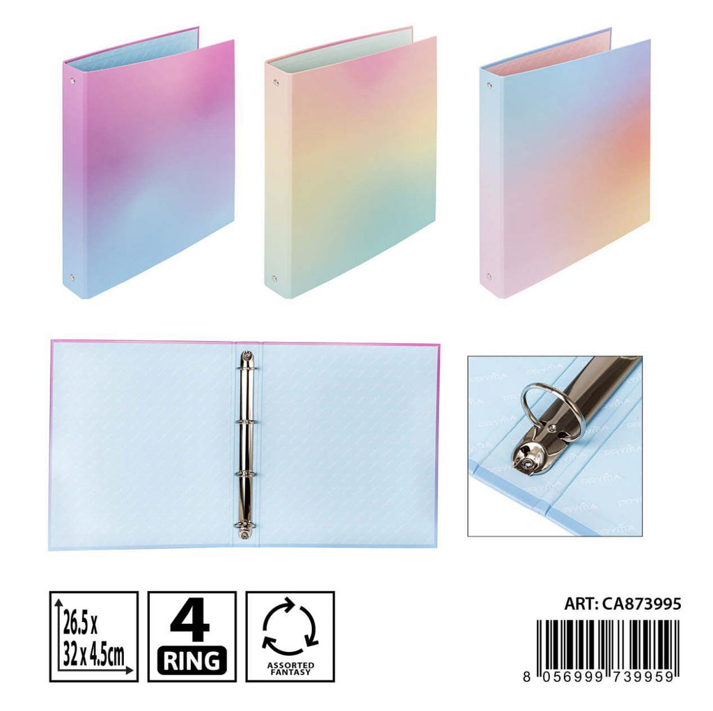 Raccoglitore ad Anelli A4 fantasie assortite