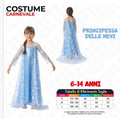 Costume Principessa delle Nevi 6-14 anni