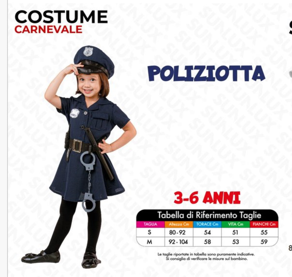 Costume Poliziotta 3-6