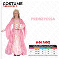 Costume Principessa 6-14 Anni