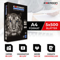 EMERSON - Risma di carta A4 500fogli 80gr