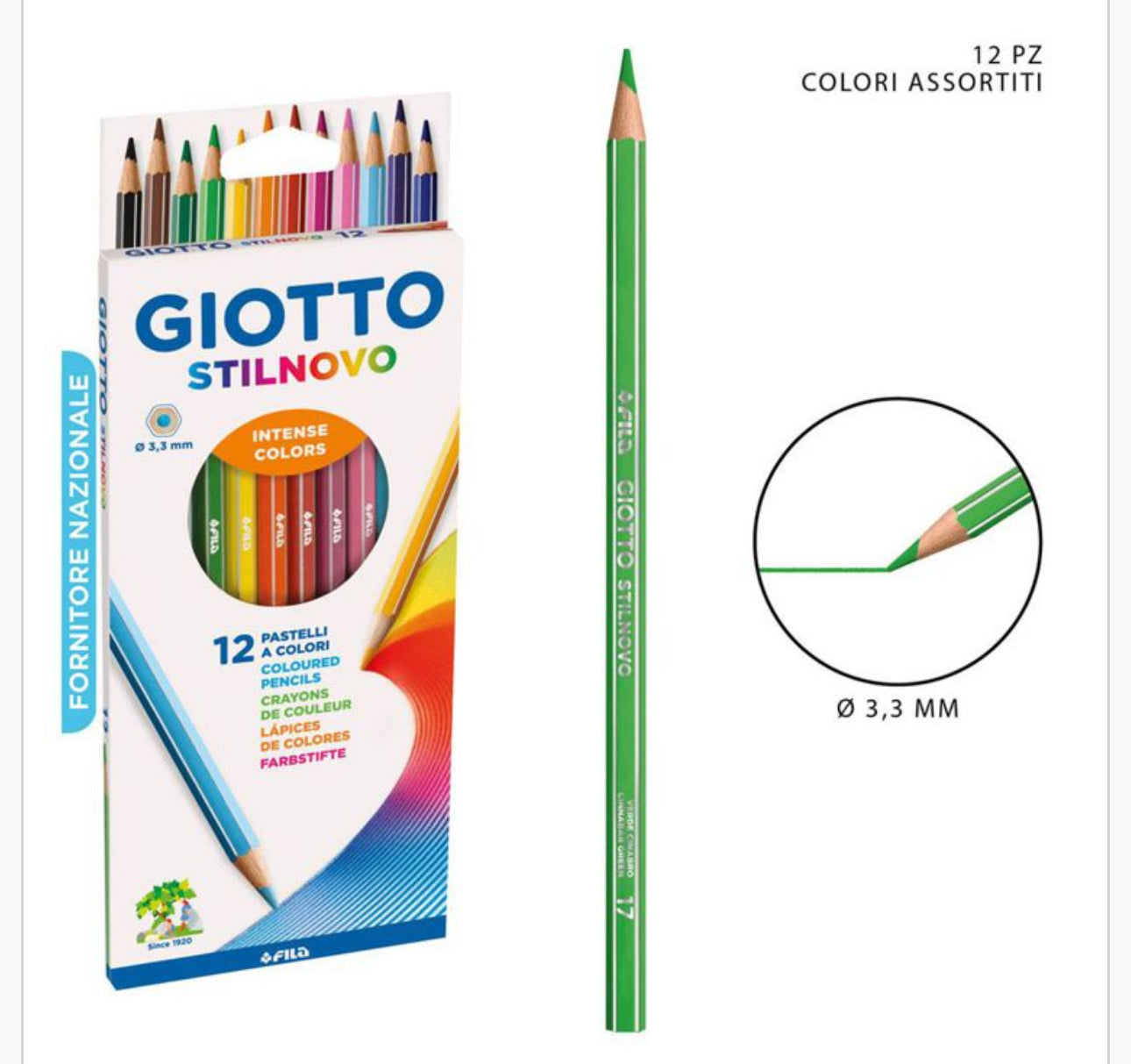 Giotto Stilnovo pastelli 12pz