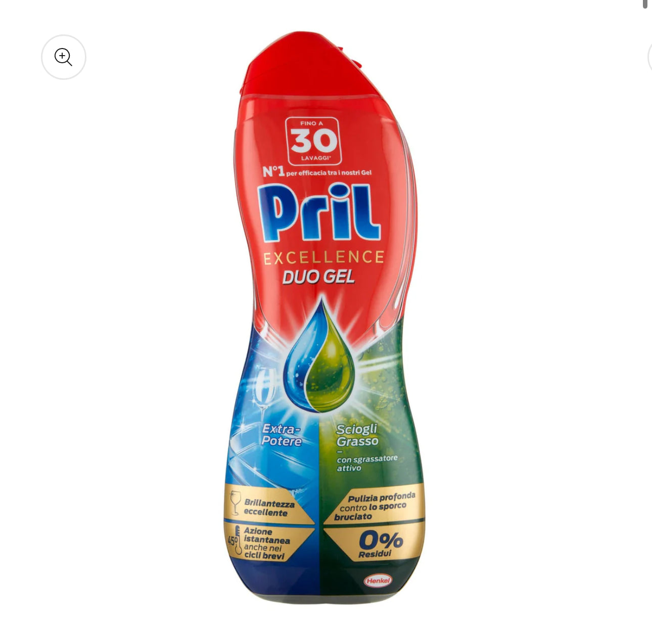 Prill Gel lavastoviglie540ml