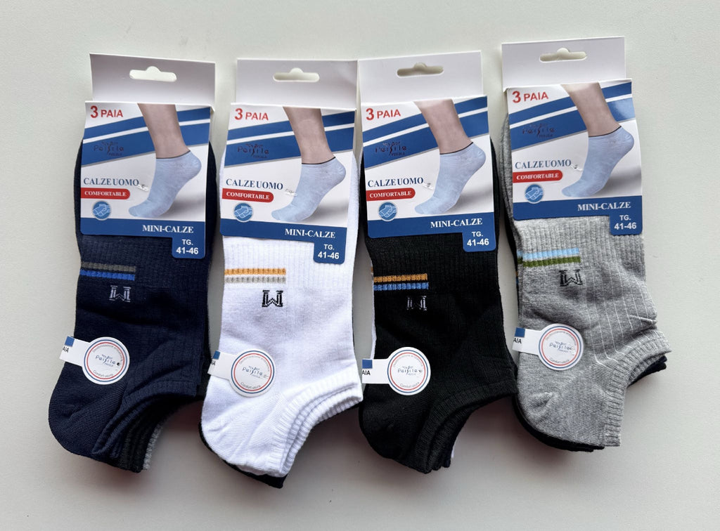 Calze 3 Paia Uomo/Donna colori assortiti