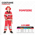 Costume Pompiere 6-14 anni